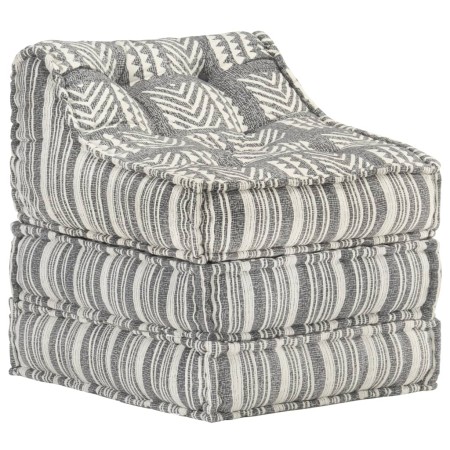 Gray Striped Fabric Modular Pouf by vidaXL, Cushions for chairs and sofas - Ref: Foro24-287713, Price: 128,80 €, Discount: %