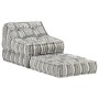 Gray Striped Fabric Modular Pouf by vidaXL, Cushions for chairs and sofas - Ref: Foro24-287713, Price: 128,80 €, Discount: %