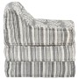 Gray Striped Fabric Modular Pouf by vidaXL, Cushions for chairs and sofas - Ref: Foro24-287713, Price: 128,80 €, Discount: %