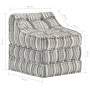 Gray Striped Fabric Modular Pouf by vidaXL, Cushions for chairs and sofas - Ref: Foro24-287713, Price: 128,80 €, Discount: %