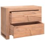 Aparador de madera maciza de teca 80x35x60 cm de vidaXL, Aparadores - Ref: Foro24-287895, Precio: 240,02 €, Descuento: %