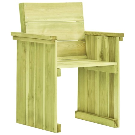 Silla de jardín de madera de pino impregnada de vidaXL, Sillas de jardín - Ref: Foro24-49033, Precio: 79,16 €, Descuento: %