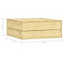 Mesa de jardín de madera de pino impregnada 75x75x31 cm de vidaXL, Mesas de jardín - Ref: Foro24-49039, Precio: 69,85 €, Desc...