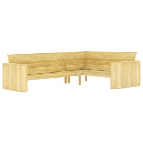 Banco de jardín de madera de pino impregnada 239 cm de vidaXL, Bancos de jardín - Ref: Foro24-49038, Precio: 507,06 €, Descue...