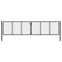 Puerta de malla de jardín acero galvanizado gris 400x125 cm de vidaXL, Puertas de jardín - Ref: Foro24-145776, Precio: 306,99...