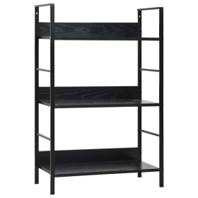 3-tier black engineered wood shelf 60x27.6x90.5 cm by vidaXL, Bookcases and shelves - Ref: Foro24-288218, Price: 57,99 €, Dis...