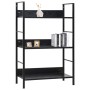 Estantería de 3 niveles madera ingeniería negro 60x27,6x90,5 cm de vidaXL, Librerías y estanterías - Ref: Foro24-288218, Prec...