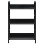 Estantería de 3 niveles madera ingeniería negro 60x27,6x90,5 cm de vidaXL, Librerías y estanterías - Ref: Foro24-288218, Prec...