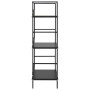 3-stufiges Regal aus schwarzem Holzwerkstoff, 60 x 27,6 x 90,5 cm von vidaXL, Bücherregale und Regale - Ref: Foro24-288218, P...