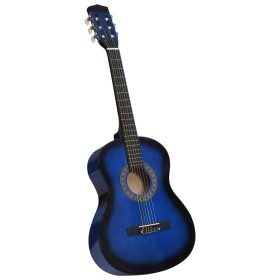 Guitarra clásica para principiantes y niños azul 3/4 36" de vidaXL, Guitarras - Ref: Foro24-70116, Precio: 61,60 €, Descuento: %