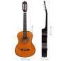 Guitarra clásica para principiantes y niños madera tilo 1/2 34" de vidaXL, Guitarras - Ref: Foro24-70128, Precio: 64,20 €, De...