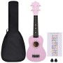 Soprano ukulele set with case for children pink 21" by vidaXL, String instruments - Ref: Foro24-70148, Price: 32,49 €, Discou...