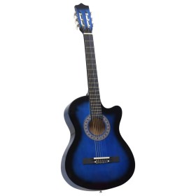 Guitarra Clásica Western Cutaway con 6 cuerdas azul 38" de vidaXL, Guitarras - Ref: Foro24-70134, Precio: 65,98 €, Descuento: %