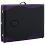 Folding massage table 3 zones black and purple wood by vidaXL, massage tables - Ref: Foro24-110215, Price: 140,24 €, Discount: %