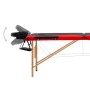 Klappbare Massageliege 3 Zonen Holz schwarz und rot von vidaXL, Massageliegen - Ref: Foro24-110214, Preis: 140,24 €, Rabatt: %