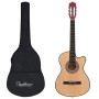 Set de guitarra acústica 12 piezas con cutaway 6 cuerdas 38" de vidaXL, Guitarras - Ref: Foro24-70131, Precio: 92,42 €, Descu...