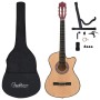 Set de guitarra acústica 12 piezas con cutaway 6 cuerdas 38" de vidaXL, Guitarras - Ref: Foro24-70131, Precio: 92,42 €, Descu...