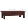 Classic brown mahogany solid wood coffee table 100x50x30 cm by vidaXL, Coffee table - Ref: Foro24-288828, Price: 131,09 €, Di...