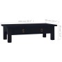 Solid mahogany coffee table in light black coffee color, 100x50x30cm. by vidaXL, Coffee table - Ref: Foro24-288829, Price: 13...