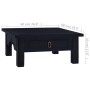 Mesa de centro café negro claro madera de caoba 68x68x30 cm de vidaXL, Mesas de centro - Ref: Foro24-288826, Precio: 97,08 €,...