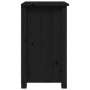 Mesita de noche madera maciza de pino negro 40x35x61,5 cm de vidaXL, Mesitas de noche - Ref: Foro24-813707, Precio: 55,50 €, ...