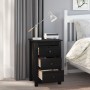 Mesita de noche madera maciza de pino negro 40x35x61,5 cm de vidaXL, Mesitas de noche - Ref: Foro24-813707, Precio: 55,50 €, ...