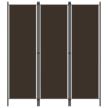 Biombo divisor de 3 paneles marrón 150x180 cm de vidaXL, Divisores de ambientes - Ref: Foro24-320716, Precio: 37,01 €, Descue...