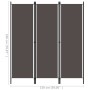 Anthracite gray 3-panel divider screen 150x180 cm by vidaXL, Room dividers - Ref: Foro24-320717, Price: 37,01 €, Discount: %