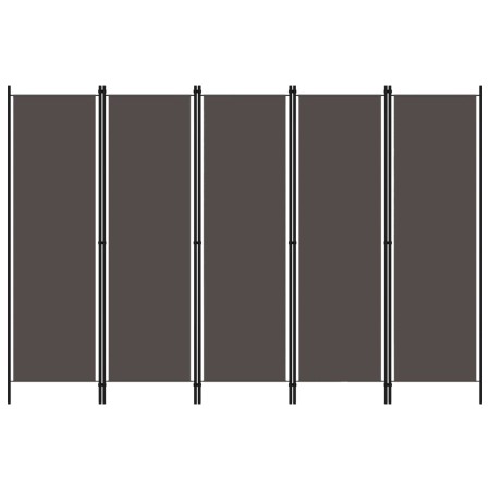 Divider screen with 5 anthracite gray panels 250x180 cm by vidaXL, Room dividers - Ref: Foro24-320725, Price: 44,44 €, Discou...