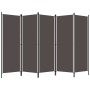 Divider screen with 5 anthracite gray panels 250x180 cm by vidaXL, Room dividers - Ref: Foro24-320725, Price: 44,44 €, Discou...