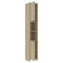 Oak-colored plywood bathroom cabinet 30x30x183.5 cm by vidaXL, Bathroom furniture - Ref: Foro24-802600, Price: 81,06 €, Disco...