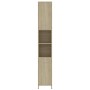 Armario de baño madera contrachapada color roble 30x30x183,5 cm de vidaXL, Muebles de baño - Ref: Foro24-802600, Precio: 75,2...