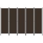 Brown 5-panel divider screen 250x180 cm by vidaXL, Room dividers - Ref: Foro24-320724, Price: 39,88 €, Discount: %