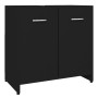 Black plywood bathroom cabinet 60x33x61 cm by vidaXL, Bathroom furniture - Ref: Foro24-802571, Price: 56,57 €, Discount: %