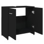 Armario de baño madera contrachapada negro 60x33x61 cm de vidaXL, Muebles de baño - Ref: Foro24-802571, Precio: 56,57 €, Desc...