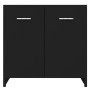 Armario de baño madera contrachapada negro 60x33x61 cm de vidaXL, Muebles de baño - Ref: Foro24-802571, Precio: 56,57 €, Desc...