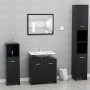 Armario de baño madera contrachapada negro 60x33x61 cm de vidaXL, Muebles de baño - Ref: Foro24-802571, Precio: 56,57 €, Desc...