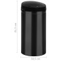 Trash can with automatic sensor 50L black carbon steel by vidaXL, Garbage cans and trash cans - Ref: Foro24-322700, Price: 87...