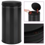 Trash can with automatic sensor 70L black carbon steel by vidaXL, Garbage cans and trash cans - Ref: Foro24-322702, Price: 12...