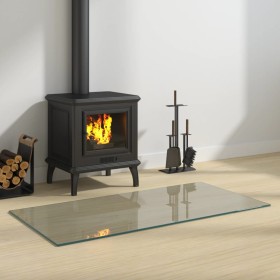 Glass plate for rectangular fireplace 100x50 cm by vidaXL, Glass - Ref: Foro24-324123, Price: 61,11 €, Discount: %