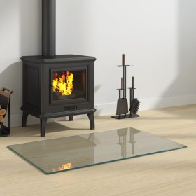 Glass plate for rectangular fireplace 80x50 cm by vidaXL, Glass - Ref: Foro24-324121, Price: 57,04 €, Discount: %