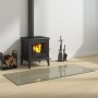 Rectangular glass fireplace plate 120x50 cm by vidaXL, Glass - Ref: Foro24-324131, Price: 68,89 €, Discount: %