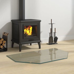 Glass plate for hexagonal fireplace 80x50 cm by vidaXL, Glass - Ref: Foro24-324139, Price: 33,64 €, Discount: %