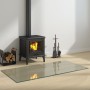 Glass plate for rectangular fireplace 120x60 cm by vidaXL, Glass - Ref: Foro24-324132, Price: 70,91 €, Discount: %