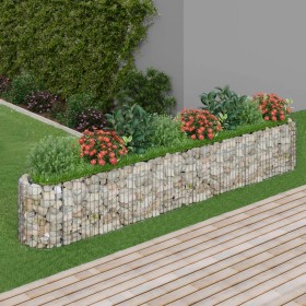 Arriate de gaviones de hierro galvanizado 330x50x50 cm de vidaXL, Maceteros y jardineras - Ref: Foro24-152027, Precio: 109,26...