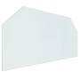 Hexagonal glass plate for fireplace 120x60 cm by vidaXL, Glass - Ref: Foro24-324144, Price: 56,51 €, Discount: %