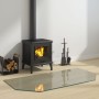 Hexagonal glass plate for fireplace 120x60 cm by vidaXL, Glass - Ref: Foro24-324138, Price: 58,04 €, Discount: %