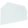 Hexagonal glass plate for fireplace 120x60 cm by vidaXL, Glass - Ref: Foro24-324138, Price: 58,04 €, Discount: %