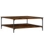 Smoked oak engineered wood coffee table 100x100x40 cm by vidaXL, Coffee table - Ref: Foro24-832845, Price: 85,66 €, Discount: %