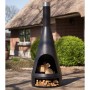 RedFire Chimenea Kingston acero negro mate 160x60 cm de RedFire, Chimeneas - Ref: Foro24-433449, Precio: 289,07 €, Descuento: %